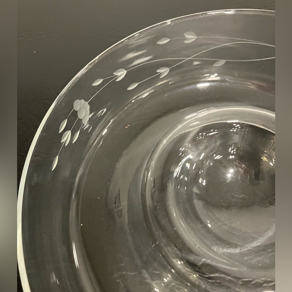 Princess House Crystal Chip and Dip Bowl